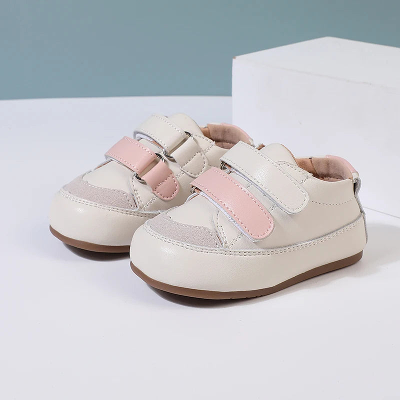 0-5 Years New Baby Shoes For Boy Leather Toddler Children Barefoot Shoes Soft Sole Outdoor Kids Tennis Fashion Girls Sneakers