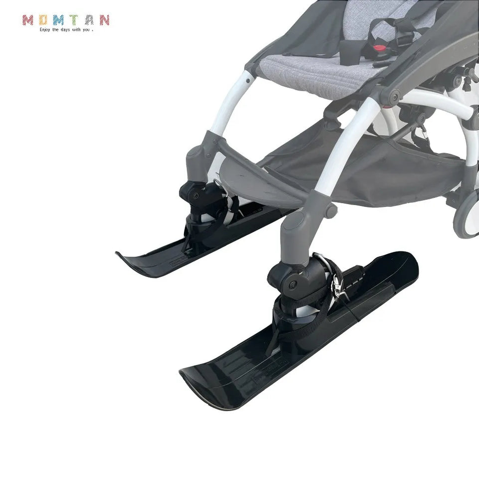 Universal Baby Stroller Accessories Ski Plate Buggy Sled Wheelchair Glider Snow Scooter Pram Skiing Board for YOYO CYBEX BEE 5