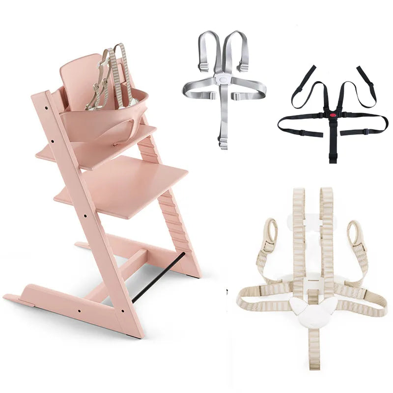 Universal Baby High Chair Harness Baby 5-Point Harness Safety Belt For Stroller High Chair Pram Kid Baby Stokk ChairAccessories