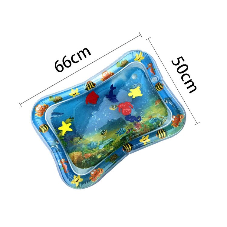 Sea Animal Print Baby Inflatable Play Mat Infant Toy for Newborn Boy Girl Water Entertainment Playing Swimming Games Toys